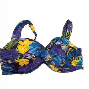Lands End Bikini Top Size 6 Top Only Tropical